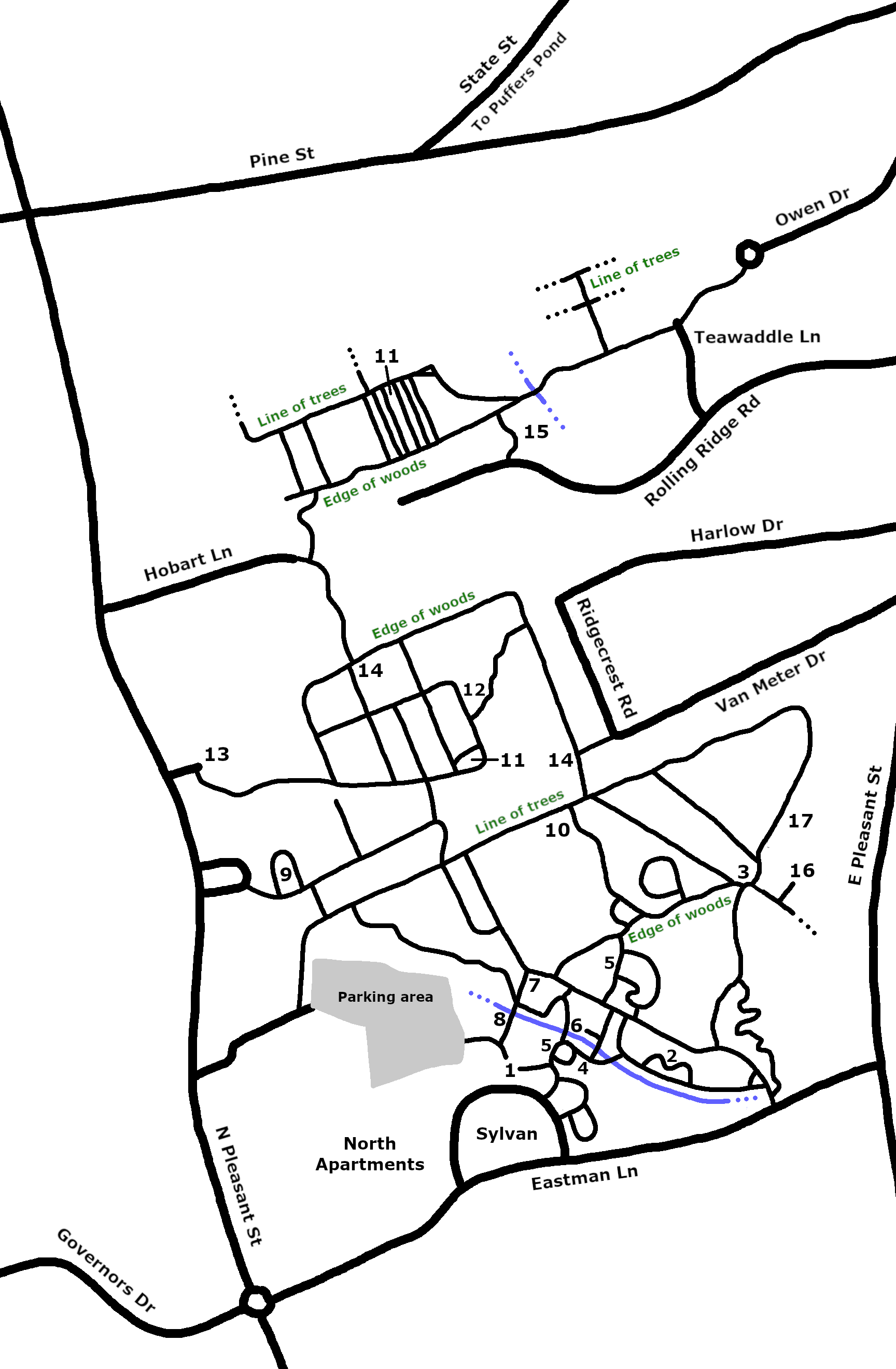 UMass Trail Map